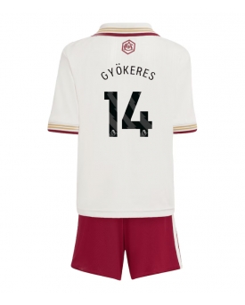 Arsenal Viktor Gyokeres #14 Maglia Gara Terza Repliche 2025-26 Bambino Maniche Corte